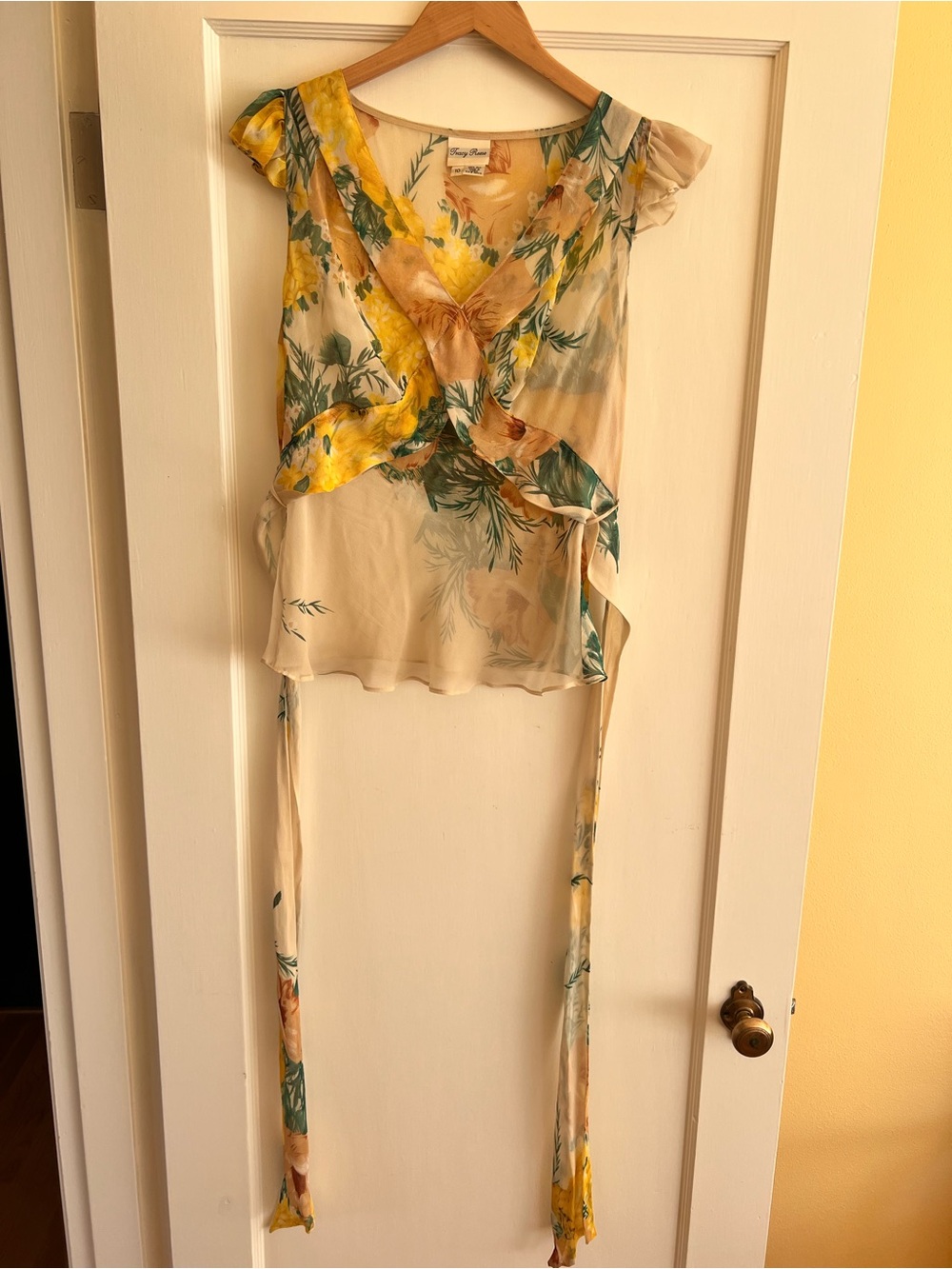 Tracy Reese Cream Flowy Tank